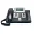 Auerswald COMfortel 1600 Systemtelefon, ISDN Headsetanschluss, Freisprechen, Touchscreen Beleuchtetes Display Schwarz,
