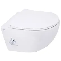 Swiss Aqua Technologies Infinitio Hänge-WC mit WC-Sitz Weiß