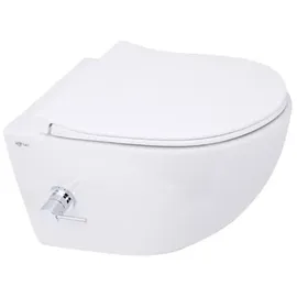 Swiss Aqua Technologies Infinitio Hänge-WC mit WC-Sitz Weiß