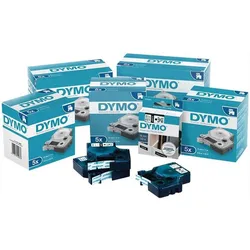 Dymo Schriftband Bandbreite 12 mm Bandlänge 7 m schwarz auf transparent - S0720500