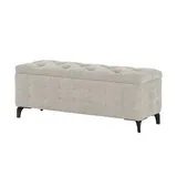 Kings and Queens Bettbank mit Stauraum Fjell ¦ beige ¦ Maße (cm): B: 122 H: 48 T: 42.0