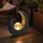 ETC Shop Solarleuchte Kunststoff 29,4x9x30,5 cm 1x LED schwarz/gold