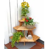 Promadino Blumentreppe Eckelement 87 x 59 cm Braun