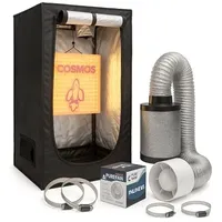 Weedness Grow Box Komplett Set LED 150 Watt Basic 80x80x160 cm - Zuchtzelt Growschrank Growzelt Anbau Indoor Complete Crow