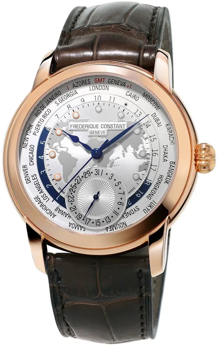 FREDERIQUE CONSTANT Manufacture Worldtimer FC-718WM4H4 - 42 - Weiß