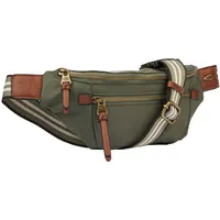 CAMEL ACTIVE Damen Bauchtasche aus Nylon mit Reißverschlüssen Khaki,