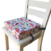 Chickwin Sitzerhöhung Stuhl Kind Baby Tragbar Sitzkissen Tragbares Boostersitze Kleinkind Verstellbar Zerlegbar Esszimmerstuhl Stuhlkissen Sitzerhöhung Kissen, Obst Motiv (Wassermelone,32x32x8cm)