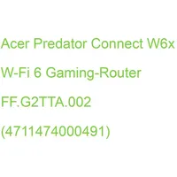 Acer Predator Connect W6x - Wifi 6 router, black,