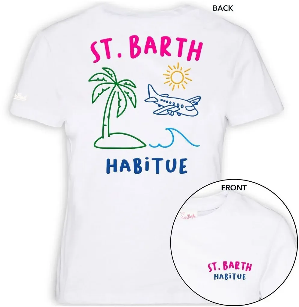 MC2 Saint Barth Emilie Woman Cotton Tshirt st barth summer 01n emb (00320L) S