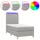 vidaXL Boxspringbett 100 x 200 cm Hellgrau