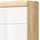 inn.furn Hängeschrank Weiß Hochglanz Eiche 37 cm, Badschrank Mambo