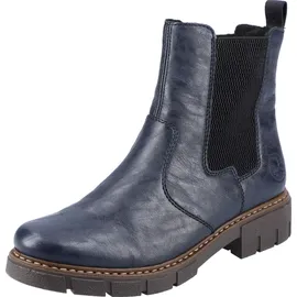 Rieker Damen Chelsea Boots Z3561, Frauen Stiefeletten,Booties,halbstiefel,Kurzstiefel,uebergangsschuhe,uebergangsstiefel,blau (14),41 EU / 7.5 UK