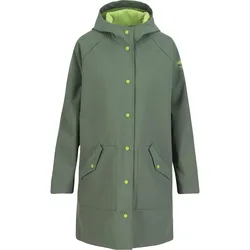 Blutsgeschwister Softriese Kapuzenmantel Damen in olympics green, Größe S - oliv