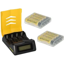 Micro AAA Akkus - Set mit Ladestation und Akku Batterien Premium Akkubox
