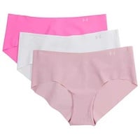 Under Armour Pure Stretch Panties 3 Units Rosa XS Frau