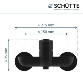 Schütte DENVER Duscharmatur Einhandmischer Schwarz matt