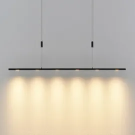 LUCANDE Stakato LED-Pendellampe 6fl. 120 cm lang