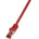 CQ2024S RJ45 Patchkabel Cat 0 50 m Rot Flammwidrig mit Rastnasenschutz