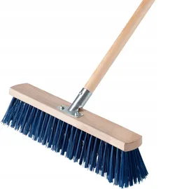 Kadax Straßenbesen mit langem Stiel Nylon 40 cm Blau