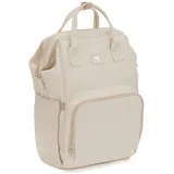 fillikid Wickelrucksack Barcelona im modernen Design mit variablem Stauraum - Sand Beige