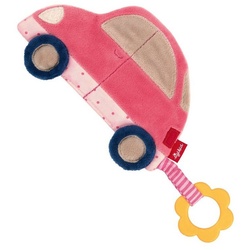 Sigikid Greifspielzeug Babyspielzeug Knistertuch Auto PlayQ (1-tlg) rosa