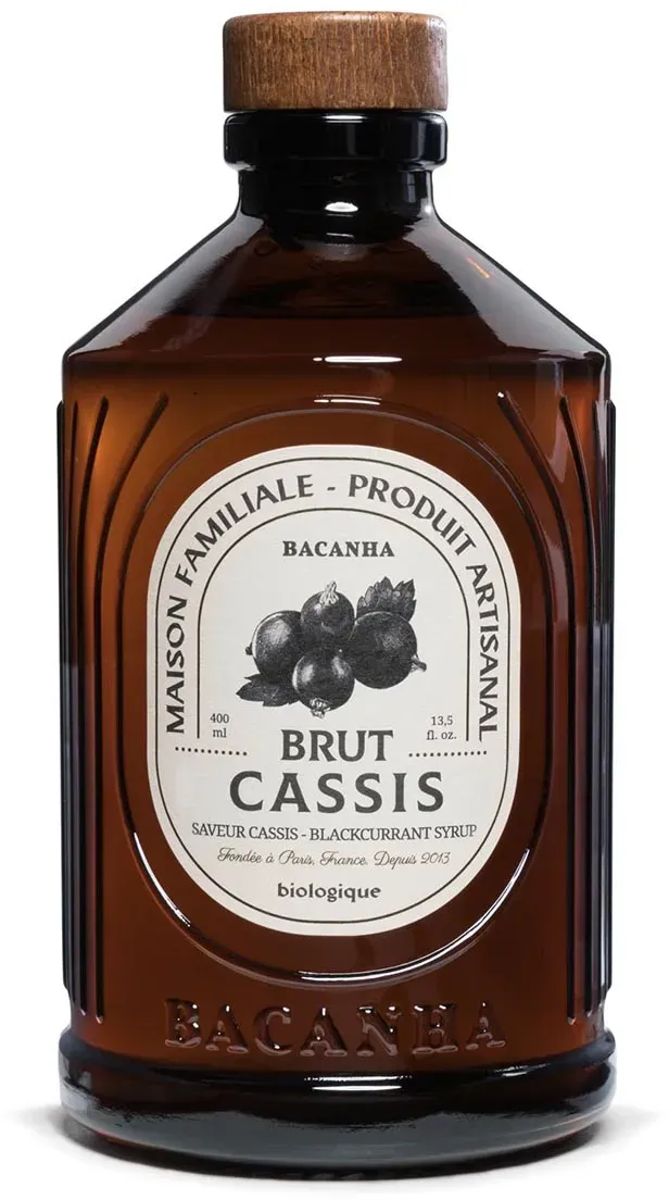 Bacanha Sirop Brut de Cassis Bio 400 ml - Bio Johannisbeeren Sirup