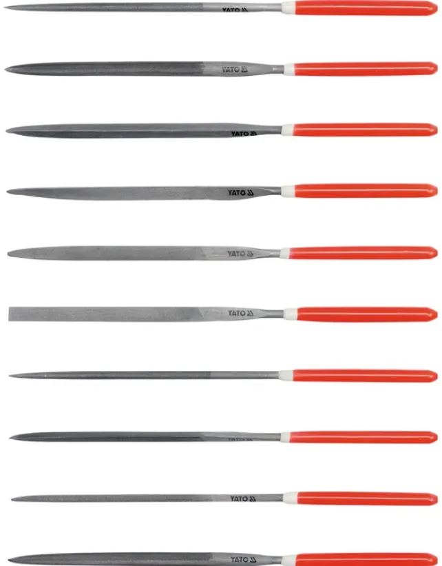 Nadelfeilenset, 10-teilig, YATO YT-6164, 4 x 160 x 75 mm