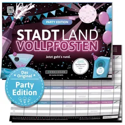 Denkriesen - STADT LAND VOLLPFOSTEN® - PARTY EDITION -"Jetzt geht’s rund."
