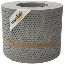 zaunzu® Doppelstabmattenzaun 26 m x 19 cm Steingrau/Metall