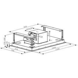 Klarstein Secret Service Deckenhaube 110 cm schwarz