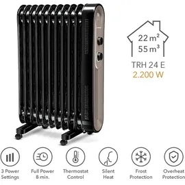 Trotec Ölradiator TRH 24 E | Heizer | Beheizung | 2.200 W Leistung