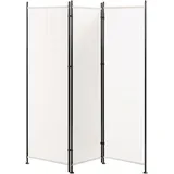 Beliani Raumteiler 3-teilig NARNI Weiß 160 cm 170 cm