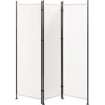 Beliani Raumteiler 3-teilig NARNI Weiß 160 cm 170 cm