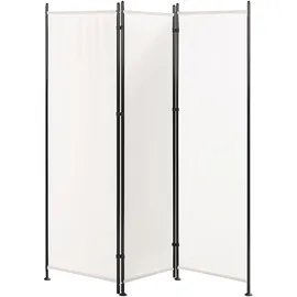 Beliani Raumteiler 3-teilig NARNI Weiß 160 cm 170 cm