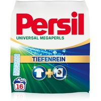 Persil Universal Megaperls (16 Waschladungen), Vollwaschmittel mit Tiefenrein Technologie, Waschmittel für reine Wäsche & hygienische Frische für die Maschine, 20 °C bis 95 °C