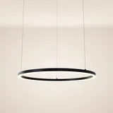 s.luce LED Ring Hängelampe Ø 80cm Schwarz,