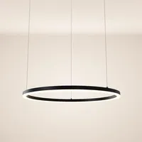 s.luce LED Ring Hängelampe Ø 80cm Schwarz,