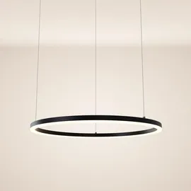 s.luce LED Ring Hängelampe Ø 80cm Schwarz,