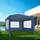 Tectake tectake® Pavillon, 3 x 3 m, im Stecksystem, mit UV-Schutz, wasserdicht,