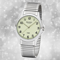 Armbanduhr Quarz Metall silber 1242425 Herren Uhr Regent Zugarmband UR1242425