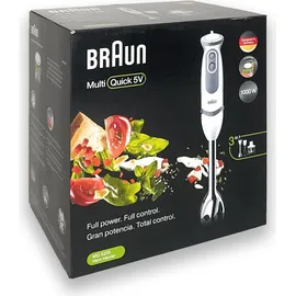 Braun MultiQuick 5 MQ 5235 WH Stabmixer premium weiß/grau