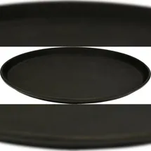TRIZERATOP Gastro Kellnertablett, Serviertablett rutschfest, rund 40,5 cm