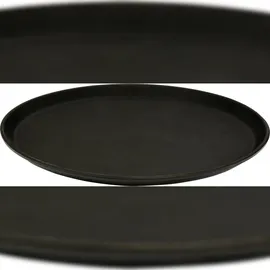 TRIZERATOP Gastro Kellnertablett, Serviertablett rutschfest, rund 40,5 cm