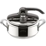 Lagostina Diva 22 cm 3,5 l Pfanne + Kochtopf silber