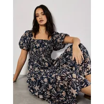 Apricot Midikleid Blau 36