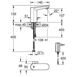 Grohe EurosmartCE Einhandmischer Chrom