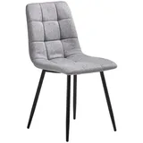 Livetastic Stuhl, Grau, Schwarz, Metall, Textil, konisch, 44.5x86x54.5 cm, Esszimmer, Stühle, Esszimmerstühle