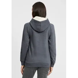Oxmo Hoodie OXJulia Pile in blau | Gr.: S