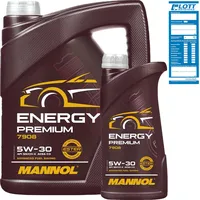 6L Mannol Energy Premium Motorenöl 5W-30 API SN/CF 5W30 ÖL passend für MB VW BMW Opel