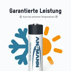 Ansmann Akku Mignon 2100mAh 1,2V - HR6, Nickel-Metallhydrid NiMH 1,2V/2100 mAh, Batterien maxE 2 Stück)